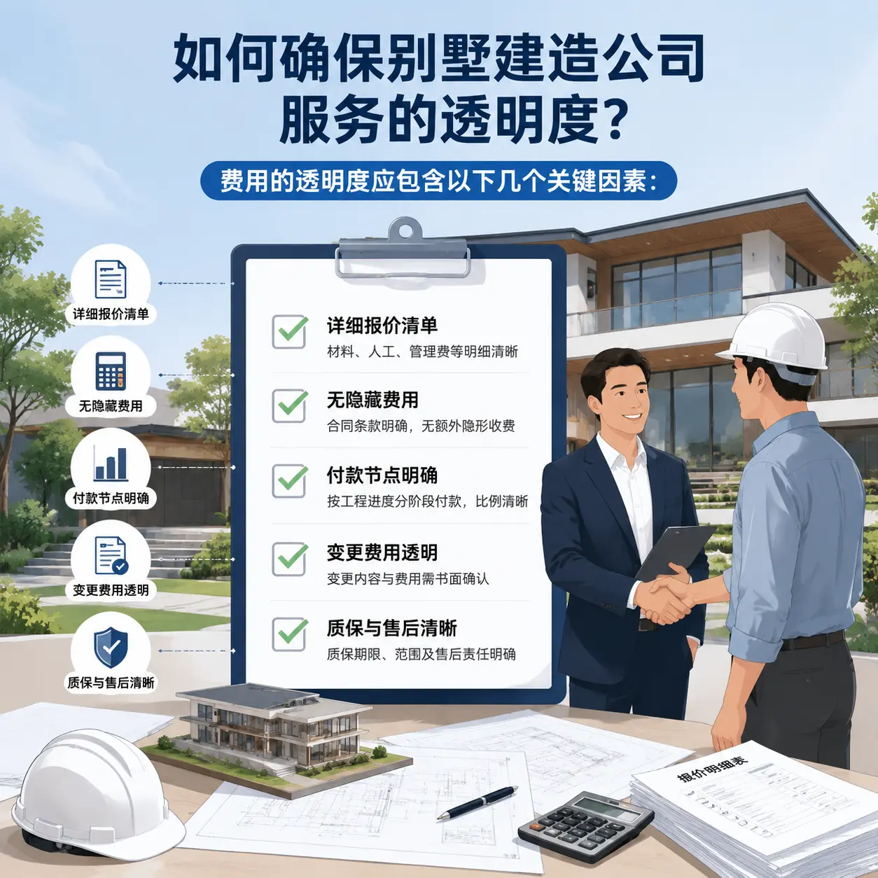 在 福泉 如何确保别墅建造公司服务的透明度？