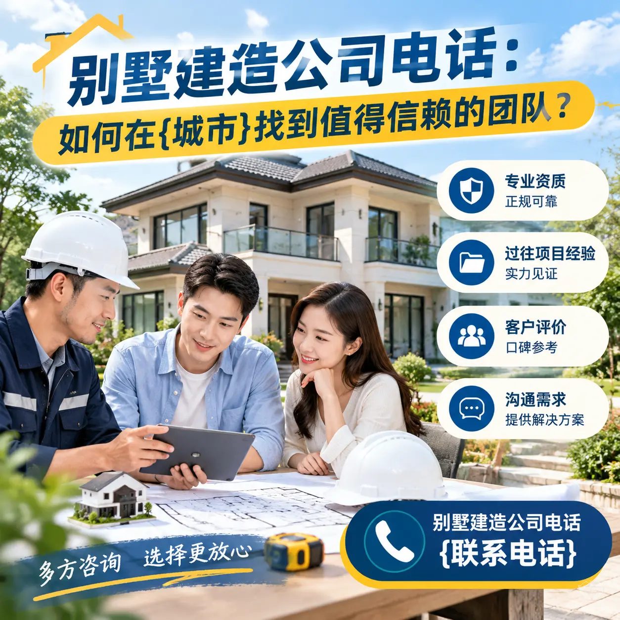 别墅建造公司电话：如何在福泉找到值得信赖的团队？