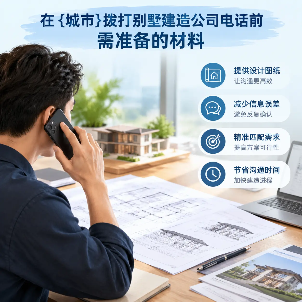 在福泉拨打别墅建造公司电话前需准备的材料
