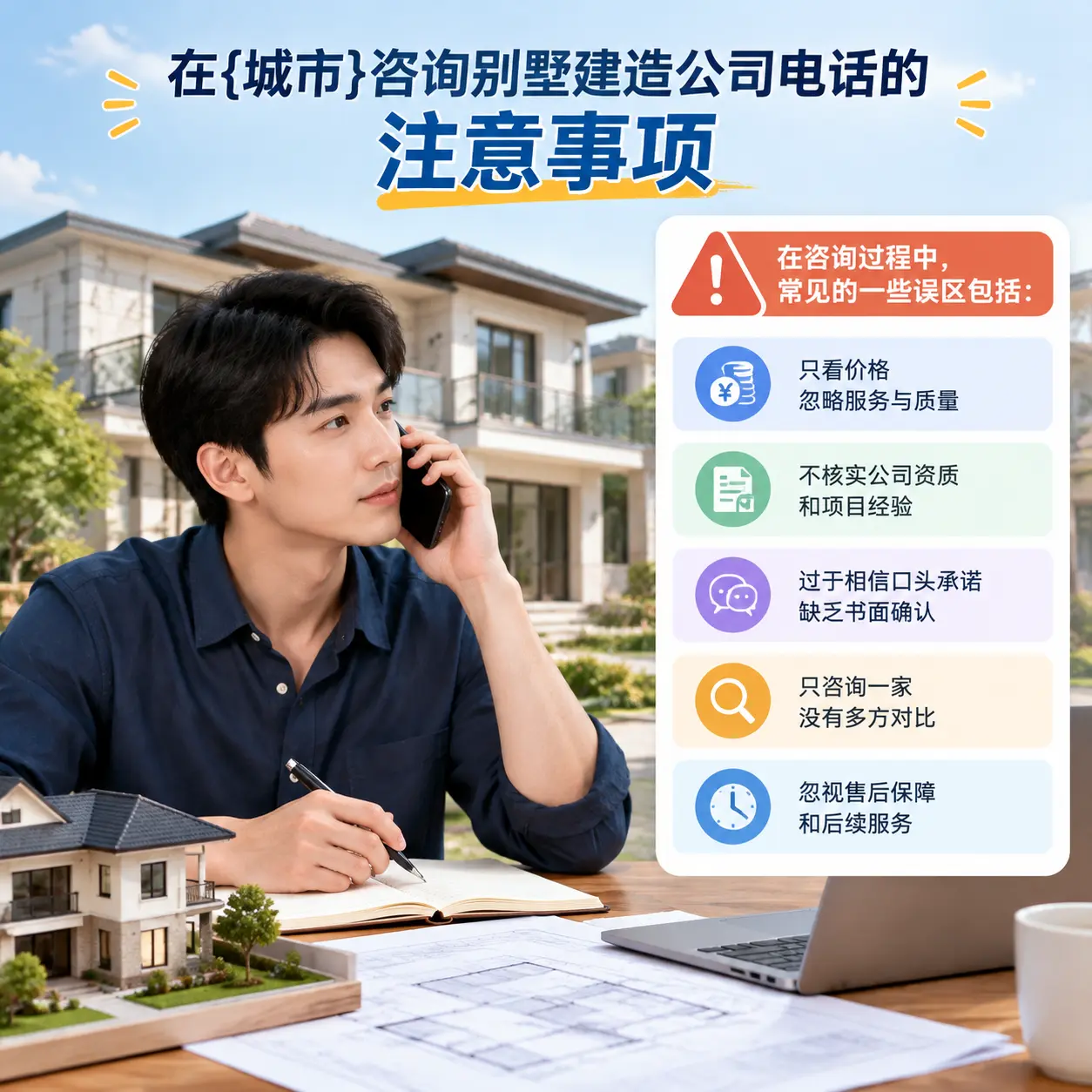 在福泉咨询别墅建造公司电话的注意事项